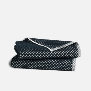 Checkered Jacquard Bath Sheets Set of 2 - Last Call