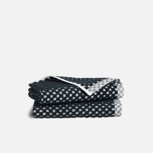 Checkered Jacquard Hand Towels Set of 2 - Last Call