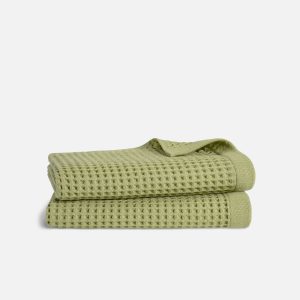 Dreamweave Waffle Bath Towels Set of 2 - Last Call