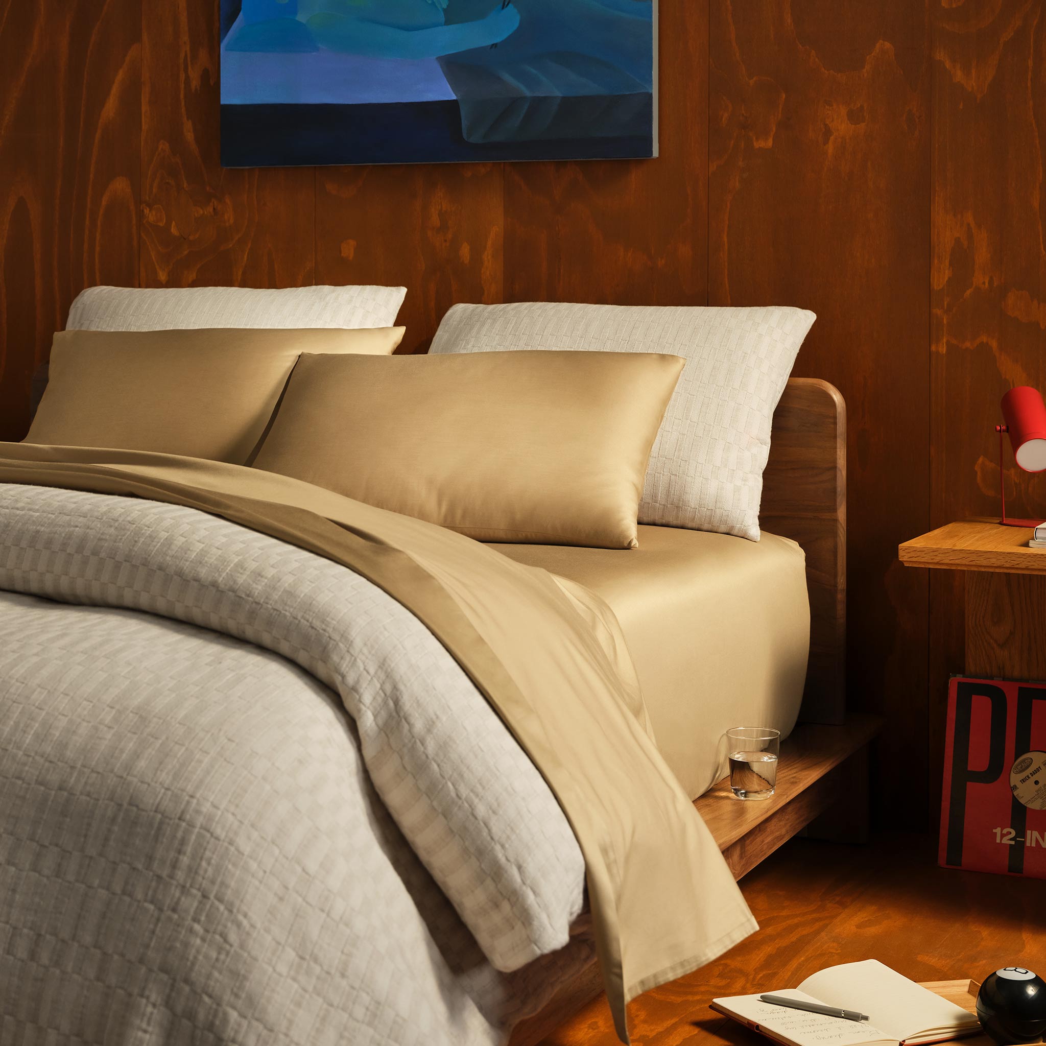 Woven Checkerboard Duvet Set - Image 3