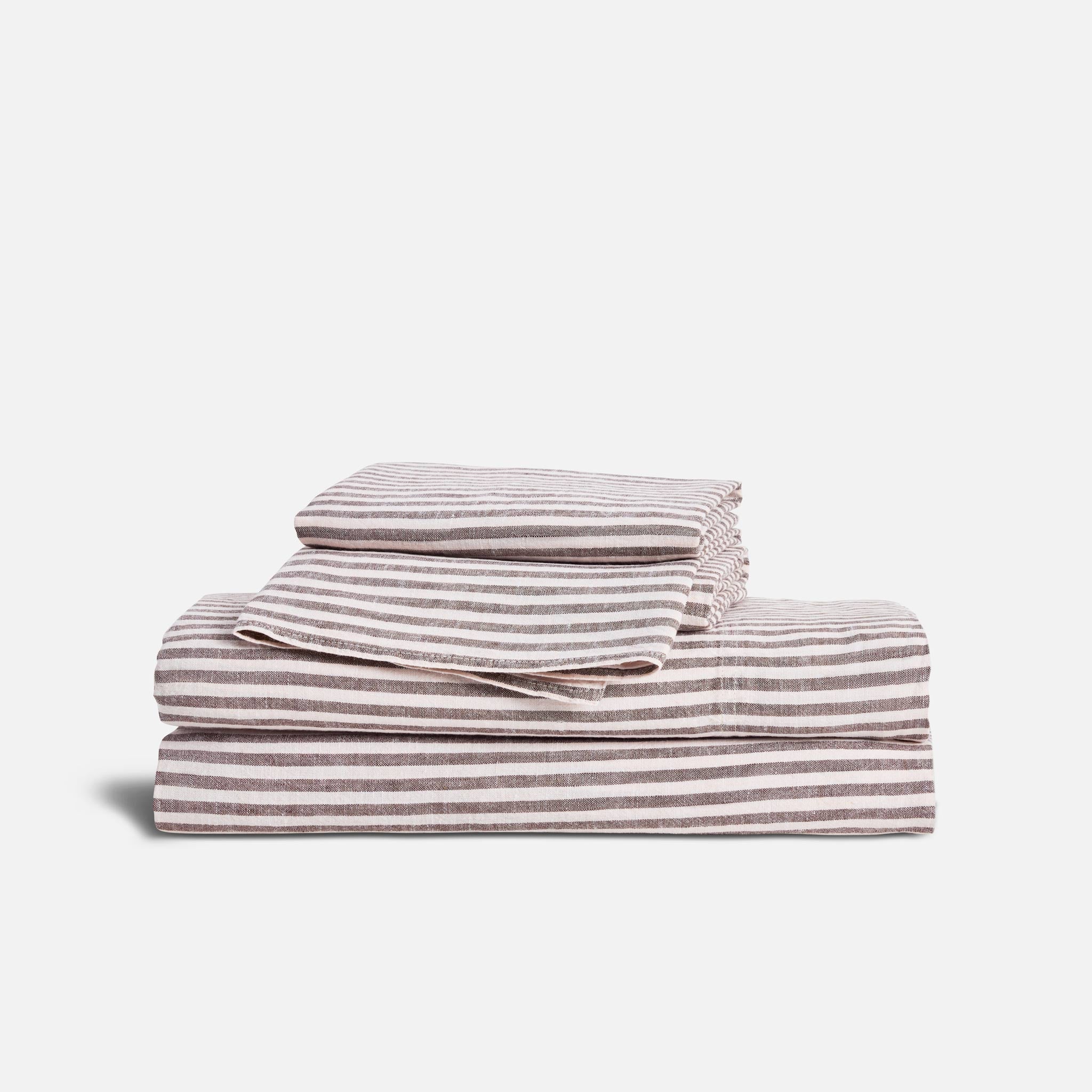 Washed European Linen Core Sheet Set - Image 81