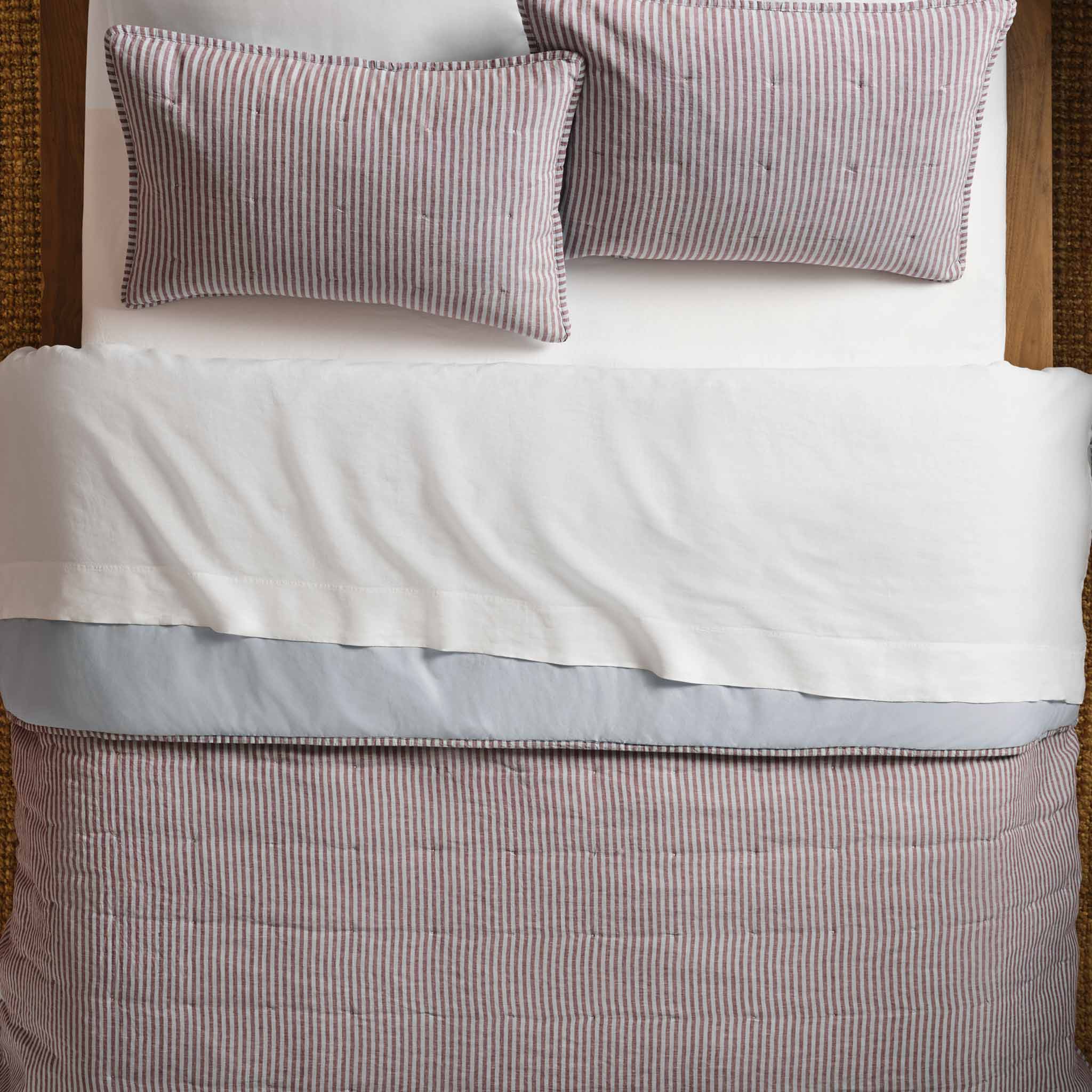 Washed European Linen Quilted Sham Set - Image 32